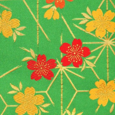 画像8: 振袖セット ジュニア小紋柄振袖 150サイズ その他小物6点セット 成人式 お正月 十三詣りに【紫、桜と麻の葉】