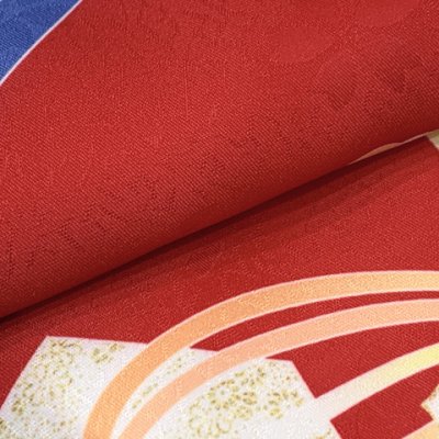 画像6: ジュニアサイズ 振袖 小紋柄 150サイズ 合繊　お正月 卒業式袴に【赤、古典柄】