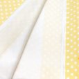 画像4: ジュニア小紋セット 140サイズ 女の子用洗える着物 袷 と襦袢、半幅帯の作り帯 3点セット【薄黄色 水玉】