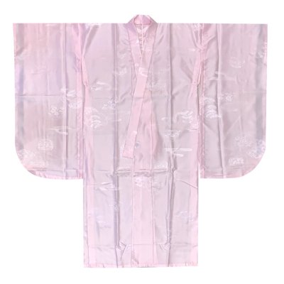 画像2: 長襦袢 洗える襦袢 二尺袖 小振袖用 ジュニア振袖 じゅばん 袖丈75cm【ピンク】