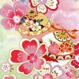 画像3: 七五三 着物 7歳 セット 幻想的な柄の子供着物 結び帯コーデセット(合繊)【ファンタジー・パステルクリーム】