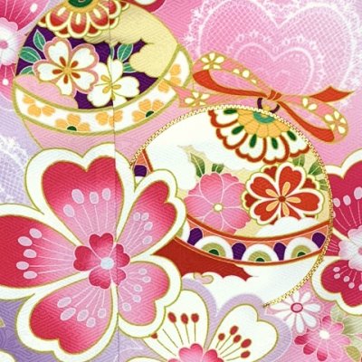 画像5: 七五三 着物 7歳  絵羽柄の四つ身の子供着物(合繊) 襦袢付き【ファンタジー・ライトパープル】