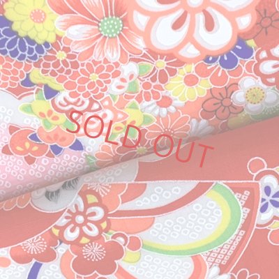 画像5: 女の子 でんちセット ウール  日本製 赤ちゃんの着物 ちゃんちゃんこセット【レッド、鶴と菊】