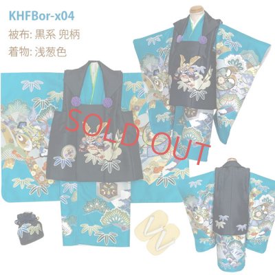 画像7: 七五三 着物 3歳 男の子用 絵羽柄の被布コート&着物セット オリジナル フルセット合繊 【選べる６種類】