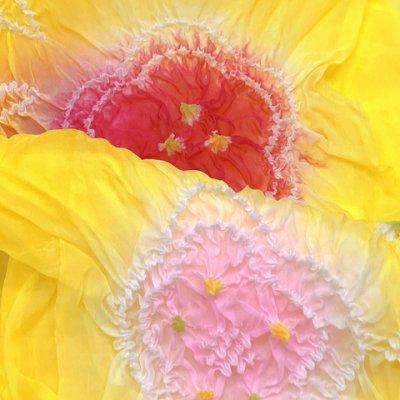 画像2: 【少し訳あり】兵児帯 子供 絞り 男の子 女の子 浴衣帯 へこ帯 三尺帯 へこ帯 キッズ【レモン色】