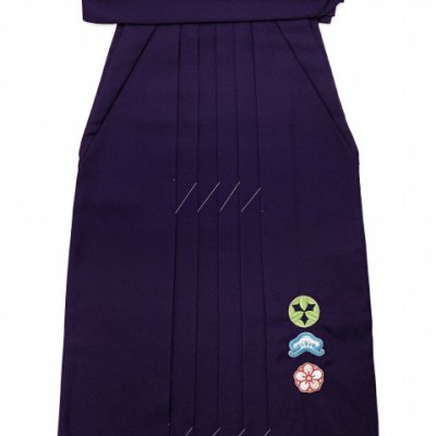 画像2: “小町キッズ”ブランド 卒園式に 6歳－７歳向け 女の子の刺繍入り袴【紫】