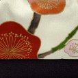 画像2: 巾着 卒業式に 小紋柄の巾着 和装バッグ 単品【生成り、梅】 (2)