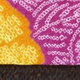 画像2: 卒業式 袴姿に 正絹 絞り柄の籠巾着【濃ピンク 赤紫】 (2)