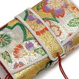 画像3: 七五三 箱せこ 7歳 3歳の女の子の着物に 子供の筥迫(はこせこ) 単品【ゴールド系、桜】 (3)