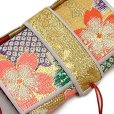 画像3: 七五三 箱せこ 7歳 3歳の女の子の着物に 子供の筥迫(はこせこ) 単品【ゴールド系、桜】 (3)