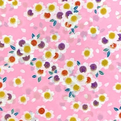 画像3: 反物 洗える着物 レディース 小紋 着尺 ポリエステル 未仕立て 「ピンク、桜」