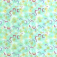 画像3: 反物 洗える着物 レディース 小紋 着尺 ポリエステル 未仕立て 「薄緑系、桜」 (3)