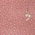画像3: 【アウトレット 美品】 反物 小紋 生地反物 東レ シルック ポリエステル 未仕立て ポリエステル 綸子【ピンク系、梅】 (3)