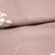 画像2: 二部式着物 洗える着物 単衣 着付け簡単 帯をするタイプのセパレート仕立てTLサイズ【ピンク、雪輪と小花】 (2)