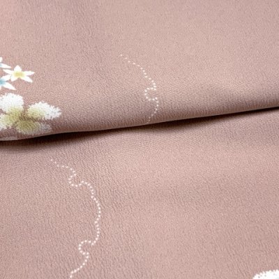 画像2: 二部式着物 洗える着物 単衣 着付け簡単 帯をするタイプのセパレート仕立てTLサイズ【ピンク、雪輪と小花】