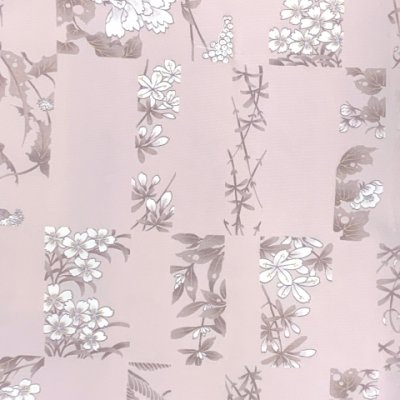 画像2: 洗える着物 袷 小紋 HANAE MORI-ハナエ・モリ- レディース 大きいサイズ 幅広 BLサイズ【薄ピンク、ボタニカル市松】