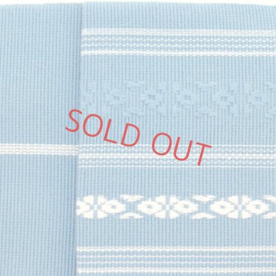 画像4: 角帯 献上柄 変わり色のメンズ角帯 綿100％ 日本製 浴衣や着物に【水色系、献上柄】
