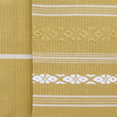 画像2: 角帯 献上柄 変わり色のメンズ角帯 綿100％ 日本製 浴衣や着物に【黄土色 献上柄】