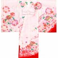 画像2: お宮参り 着物 正絹 日本製 女の子 産着 初着 掛け着 長襦袢付き【白地、鞠と花輪】