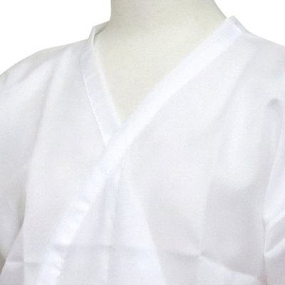 画像4: 和装肌着 女性用 袖口レース付き 半襦袢 Lサイズ 【白】