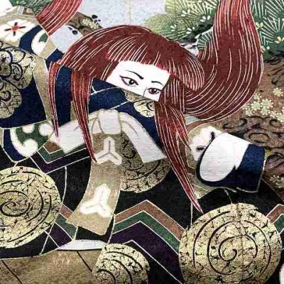 画像5: 七五三 着物 3歳男の子 羽織と着物のアンサンブル【薄紫、歌舞伎 連獅子】