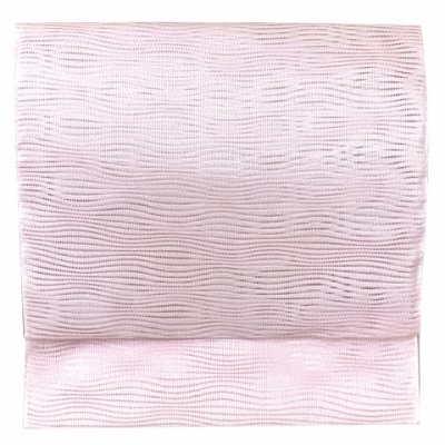 画像2: 軽装帯 夏帯 合繊 波筬 お太鼓 作り帯 お太鼓結び 付帯【さくらピンク、波筬】
