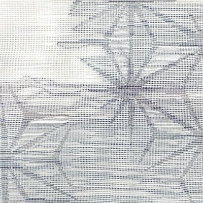 画像3: 軽装帯 夏帯 合繊 紬紗 お太鼓 作り帯 お太鼓結び 付帯【白系、麻の葉】