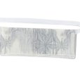 画像4: 軽装帯 夏帯 合繊 紬紗 お太鼓 作り帯 お太鼓結び 付帯【白系、麻の葉】 (4)