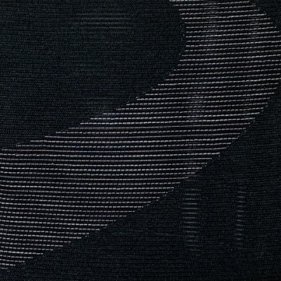 画像2: 軽装帯 夏帯 合繊 絽 お太鼓 作り帯 お太鼓結び 付帯【黒地、小川】