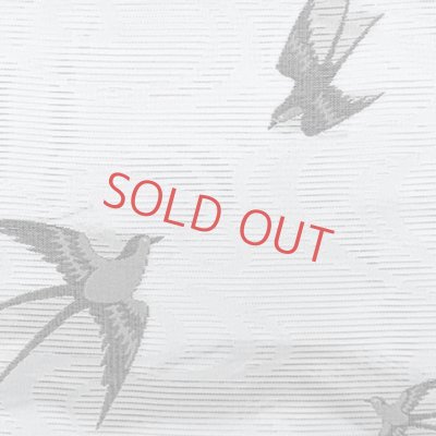 画像3: 作り帯 お太鼓 軽装帯 夏 夏帯 合繊 お太鼓結び 付帯 夏用【白・つばめ】