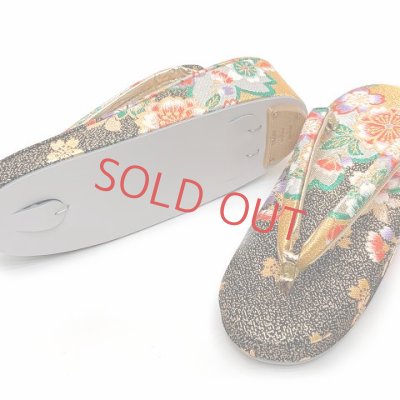 画像6: 七五三 箱せこセット 7歳 女の子 金襴生地の筥迫セット【黒×金 桜】