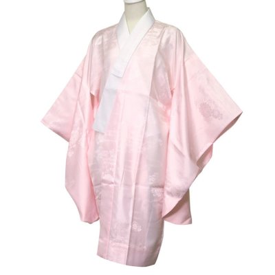 画像3: 【現品限り 在庫処分】 洗える襦袢 二尺袖 レディース  半衿付き 襦袢 短尺 身丈100cm【ピンク】