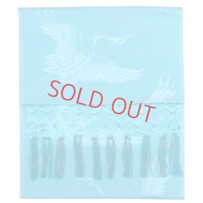 画像5: しごきと帯揚げセット 七五三の着物に 子供用の志古貴と帯揚げ【水色】