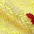 画像4: 子供用 帯揚げ 正絹 絞り柄の帯上げ 七五三の着物に【黄色、赤梅】 (4)