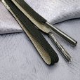 画像2: 帯揚げ 帯締め セット 礼装用 帯上げと平組の帯〆セット 正絹【銀灰系、ぼかし】 (2)