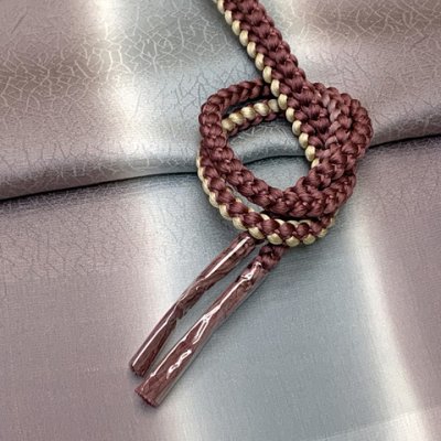 画像2: 帯揚げ 帯締め セット おしゃれ着に 帯上げ＆丸組の帯〆セット 正絹【薄灰紫系、ぼかし】