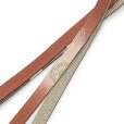 画像2: 帯締め 礼装用 正絹 金箔糸使用 平の組帯〆 おびじめ 単品【コーラルピンク系、ぼかし織】 (2)