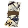 画像1: メンズ 浴衣セット 男性用浴衣 平織 紳士浴衣 M/L/LLサイズ 角帯 雪駄の３点セット【生成り、交差】 (1)