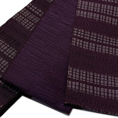 画像6: メンズ 浴衣セット 男性用浴衣 綿麻 しじら織 紳士浴衣 M/L/LLサイズ 角帯 雪駄の３点セット【黒系、線】