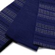 画像6: メンズ 浴衣セット 男性用浴衣 綿麻 しじら織 紳士浴衣 M/L/LLサイズ 角帯 雪駄の３点セット【グレー系、縞】