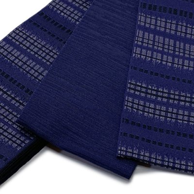 画像6: メンズ 浴衣セット 男性用浴衣 綿麻 しじら織 紳士浴衣 M/L/LLサイズ 角帯 雪駄の３点セット【グレー系、縞】