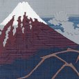 画像4: 正絹 半幅帯 手織り細帯 小袋帯 夏帯 細帯 日本製【藍紺、赤富士】 (4)
