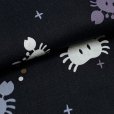 画像3: 子供浴衣 男の子 変わり織 キッズ浴衣 110サイズ【黒地、カニと水玉】 (3)