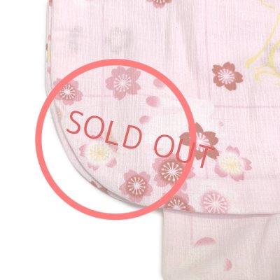 画像5: 【少し訳あり】子供浴衣 女子浴衣 130サイズ 女の子 ジュニア浴衣 こどもゆかた 単品【ピンク、うさぎ】