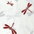 画像3: ≪新古品≫ 子供浴衣セット 女の子用　110サイズ レトロでシンプルな子ども浴衣と兵児帯のセット【白系、とんぼ】