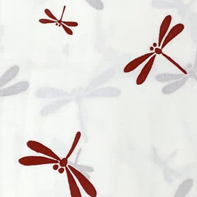 画像3: ≪新古品≫ 子供浴衣セット 女の子用　110サイズ レトロでシンプルな子ども浴衣と兵児帯のセット【白系、とんぼ】