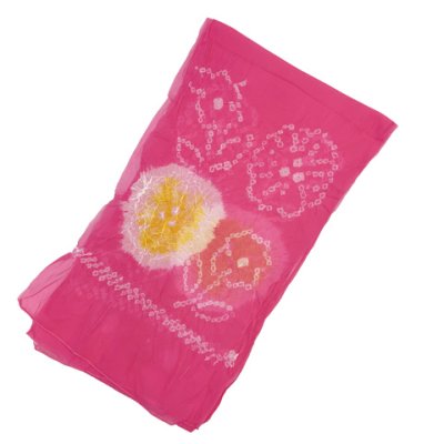 画像5: ≪新古品≫ 子供浴衣セット 女の子用　120サイズ レトロでシンプルな子ども浴衣と兵児帯のセット【白系、桜】