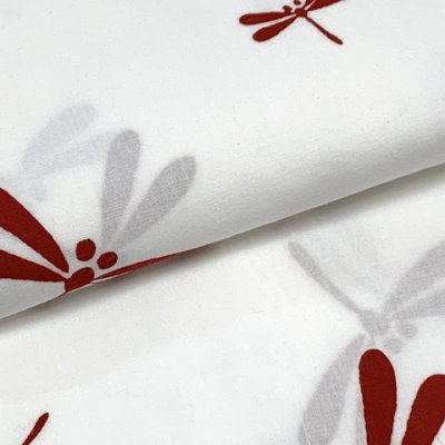 画像4: ≪新古品≫ 子供浴衣セット 女の子用　120サイズ レトロでシンプルな子ども浴衣と兵児帯のセット【白系、とんぼ】