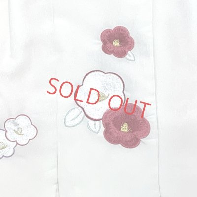 画像6: 七五三 3歳 着物 セット 女の子 被布セット 古典柄の被布コートセット【白ｘピンク、梅】