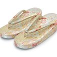 画像3: 七五三 はこせこセット 草履(21cm) バッグ 筥迫 帯締め 扇子 平簪 7歳 女の子【白銀系、華様紋】